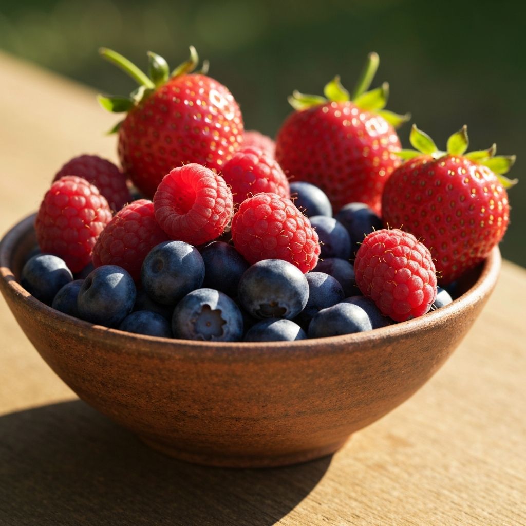 Fresh berries in a bowl