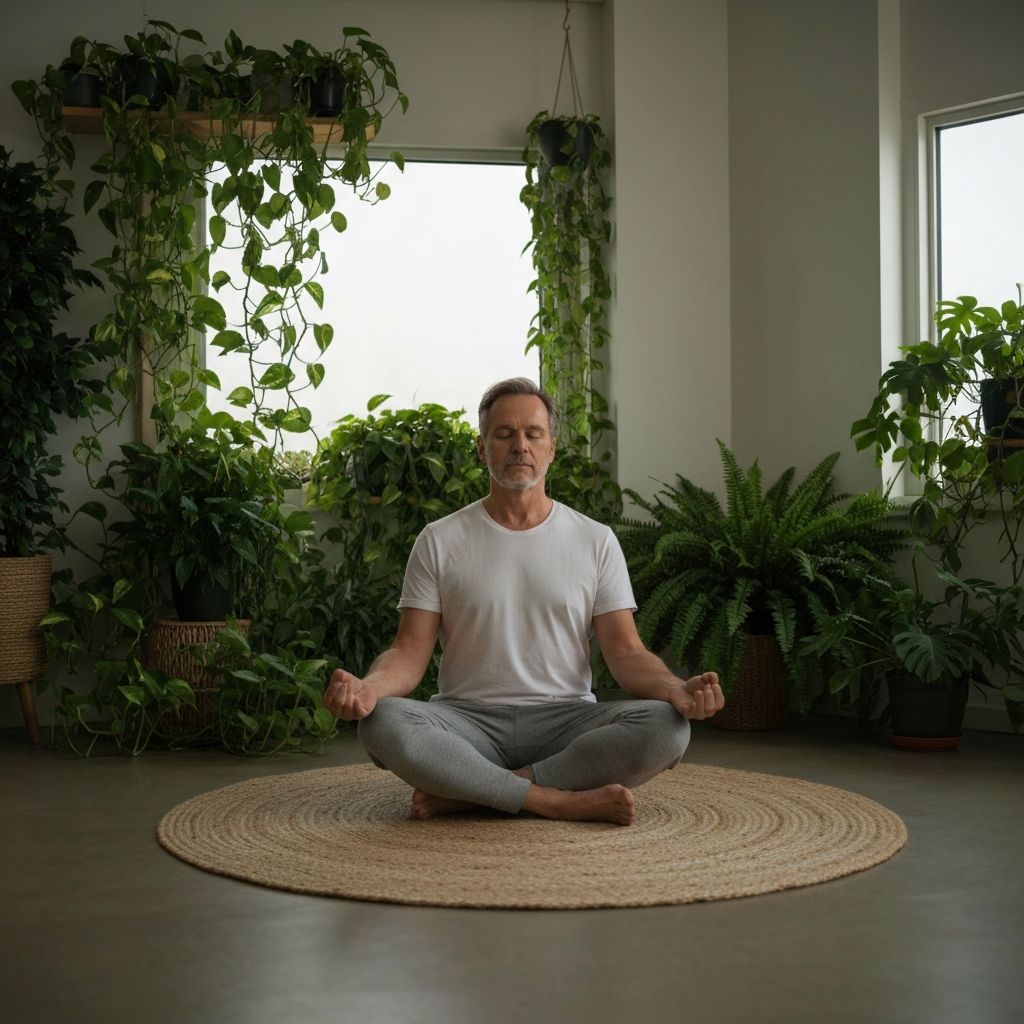 Serene meditation space